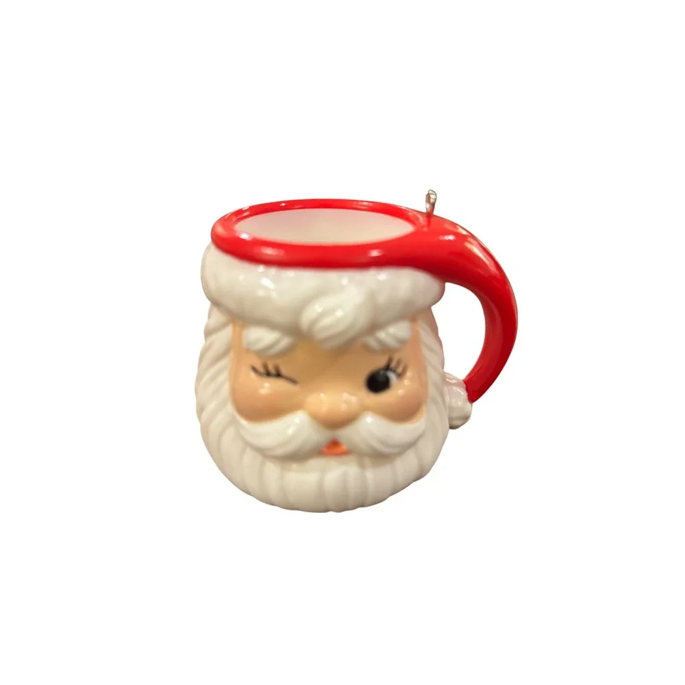 Hallmark Keepsake Jolly Mug Winking Santa Christmas Ornament Limited Edition